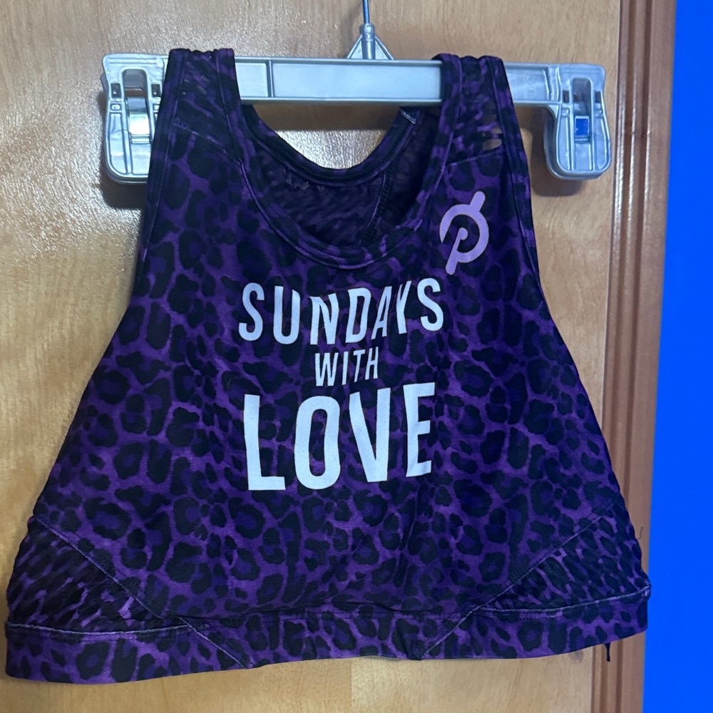 Peloton Purple Leopard Sports Bra